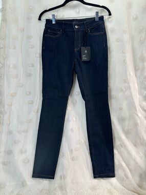 NWT Ann Taylor Women’s Dark Mid Rise Skinny Jeans Size 0P Curvy Fit